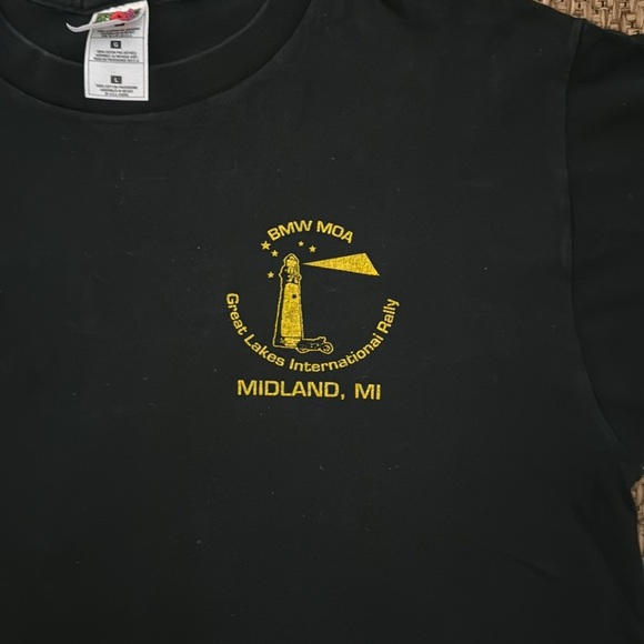 Vintage BMW Motorcycle Owners of America Rally Tee - Picture 7 of 9